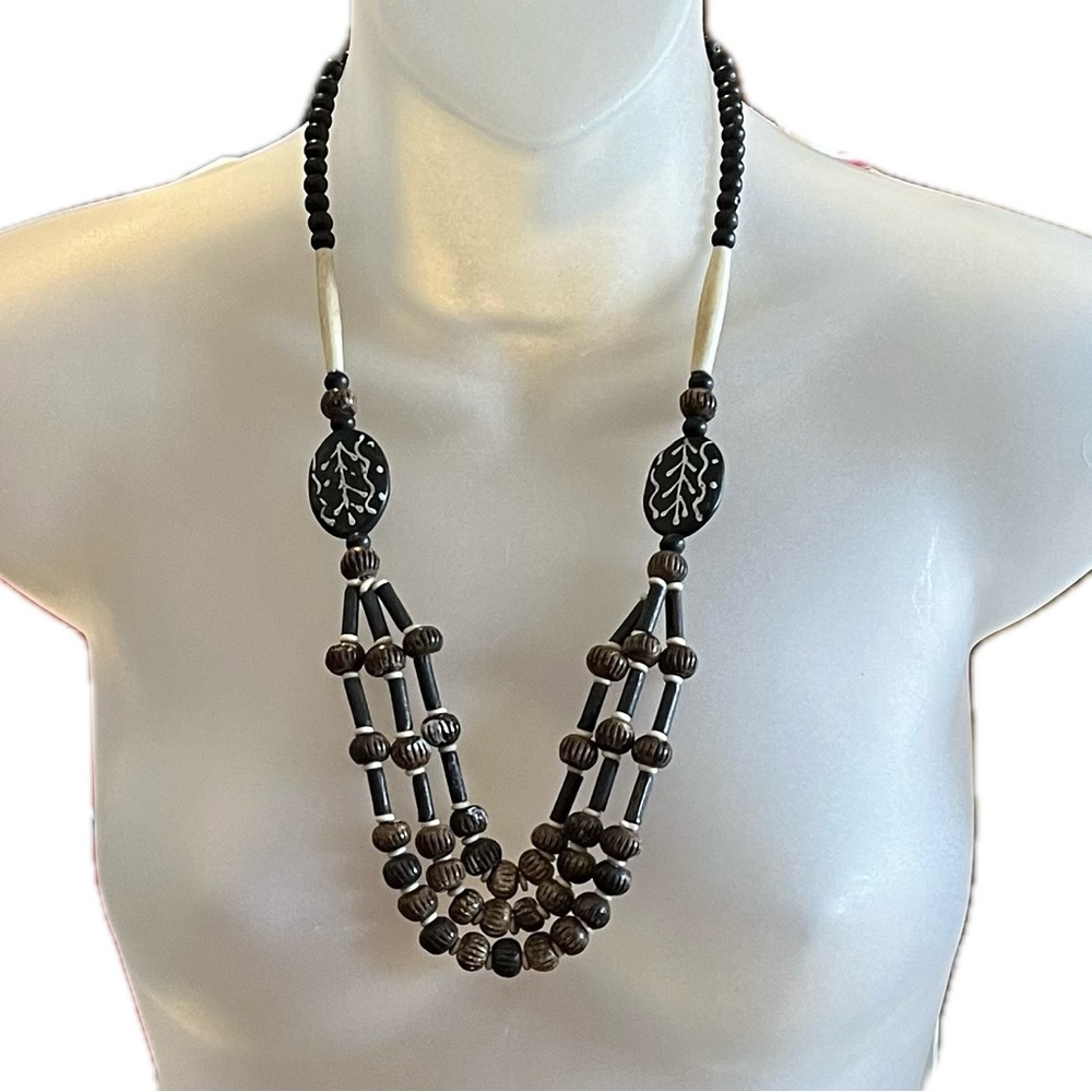 Handmade Natural Stone Bead Necklace